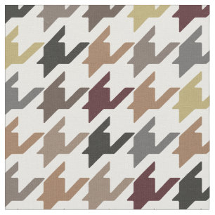 Tissu Mode tendance tonalité terroir houndstooth motif
