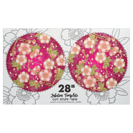 Tissu Modèle de coussin japonais à faire soi-même à coup (Yard)