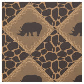 Tissu Modèle de diamant de rhinocéros et de poster de (Échantillon)