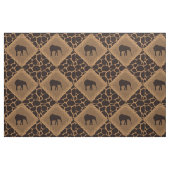 Tissu Modèle de diamant d'éléphant et de poster de (Fat Quarter)