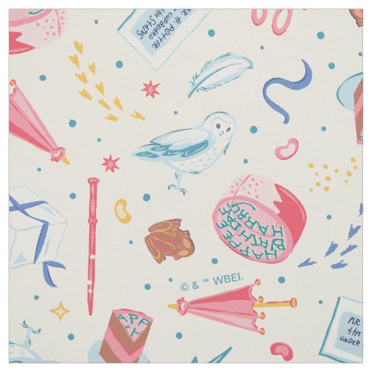 Tissu Modèle de fête d'anniversaire HARRY POTTER™ (Échantillon)