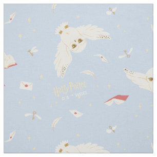 Tissu Modèle de lettres et de livres du courrier du hibo