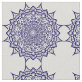 Tissu Modèle de mandala bleu (Détail)