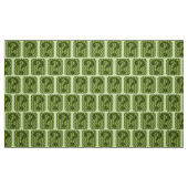 Tissu Modèle de marque d'interrogation en vert (Fat Quarter)