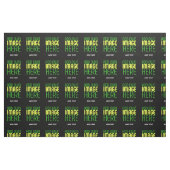 TISSU MODÈLE DE TEXTE D'IMAGE NOIRE SIMPLE ET MODERNE (Fat Quarter)