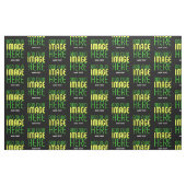 TISSU MODÈLE DE TEXTE D'IMAGE NOIRE SIMPLE ET MODERNE (Fat Quarter)