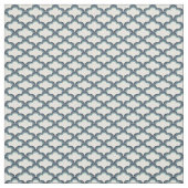 Tissu Modèle de vagues de style rétro bleu (Échantillon)