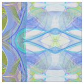 Tissu modèle ethnique bleu de fractale (Fermer)
