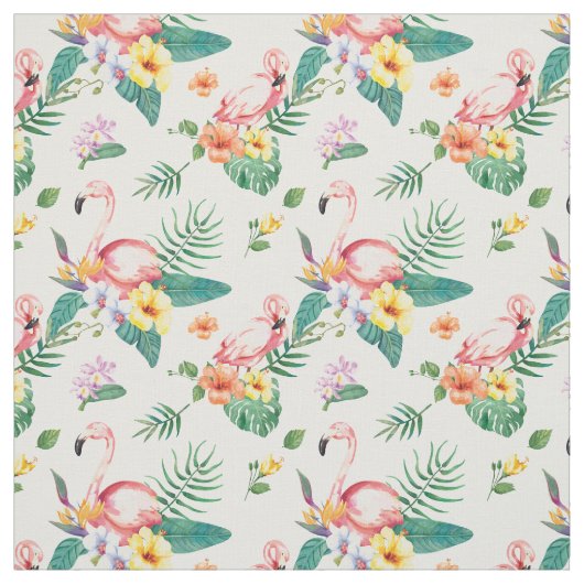 Tissu Modèle flamant (Échantillon)