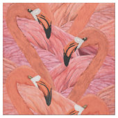 Tissu Modèle flamant rose Allover (fermé)