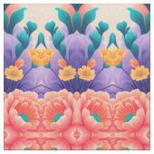 Tissu Modèle floral (Fermer)