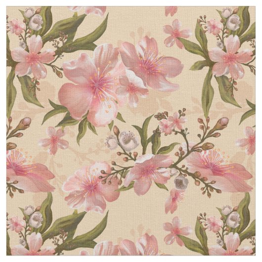 Tissu Modèle floral (Fermer)