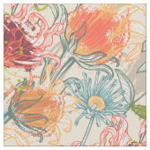 Tissu Modèle Floral Abstrait Africain multicolore (Fermer)