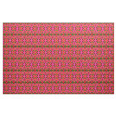 Tissu Modèle floral Abstrait rose et vert (Fat Quarter)