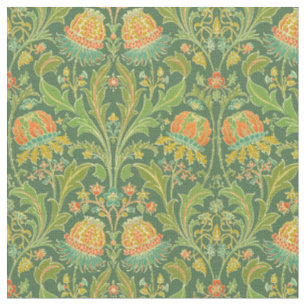 Tissu Modèle floral Art Nouveau vintage