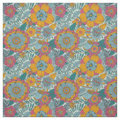 Tissu Modèle floral coloré (Échantillon)