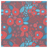 Tissu Modèle floral de Doodle (Fermer)