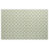 Tissu Modèle floral de menthe blanche  (Fat Quarter)