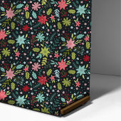 Tissu Modèle floral de Noël botanique