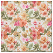 Tissu Modèle floral hawaïen coloré ID1092 (Échantillon)