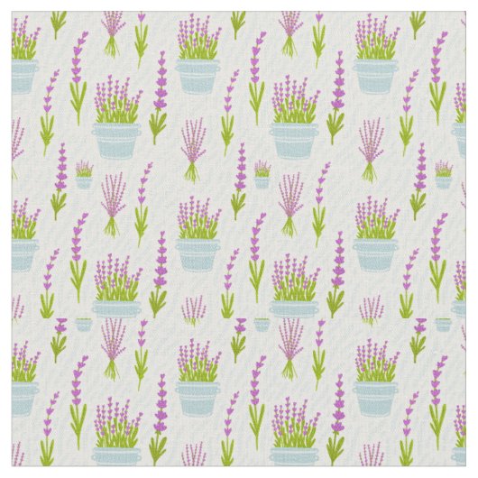 Tissu Modèle floral lavande (Fermer)