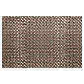 Tissu Modèle floral noir fraise (Yard)