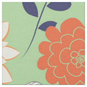 Tissu Modèle floral rétro couleur mignon (Fermer)