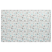 Tissu Modèle floral scandinave bleu (Fat Quarter)