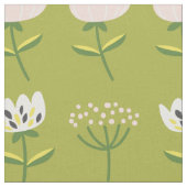 Tissu Modèle floral vert (Fermer)