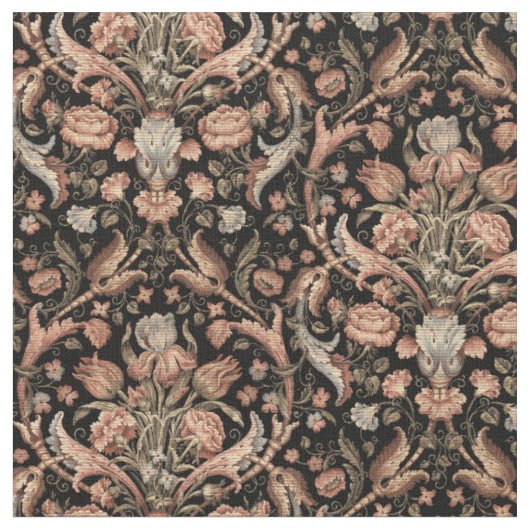 Tissu Modèle Floral vintage (Fermer)
