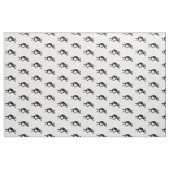 Tissu Modèle Kokopelli Noir Et Blanc Design Sud-Ouest (Yard)
