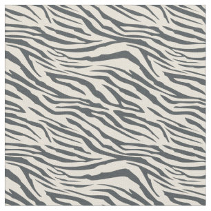 Tissu Modèle moderne de zèbre ivoire non noir