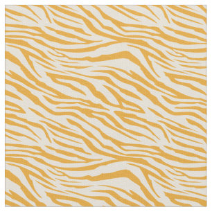 Tissu Modèle moderne de zèbre jaune d'ivoire jaune mello