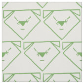 Tissu modelé par chien vert d'Anime de jeans (Échantillon)