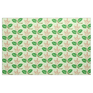 Tissu modelé par fleur d'ASL je t'aime