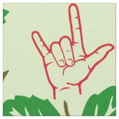 Tissu modelé par fleur d'ASL je t'aime (Fermer)