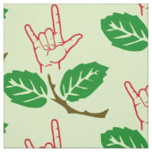 Tissu modelé par fleur d'ASL je t'aime (Échantillon)