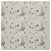 Tissu modelé par oiseau noir (Échantillon)