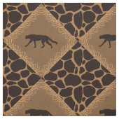 Tissu Modèle sauvage de diamant de chat et de poster de (Échantillon)