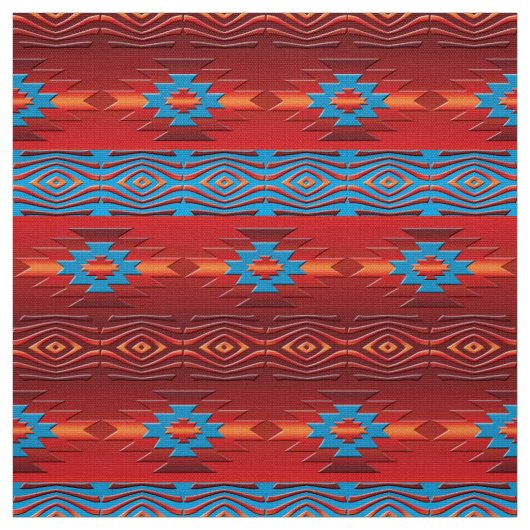 Tissu Modèle tribal ethnique du sud-ouest (Échantillon)