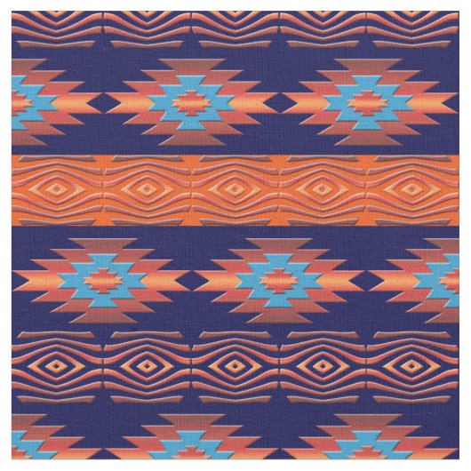 Tissu Modèle tribal ethnique du sud-ouest (Fermer)