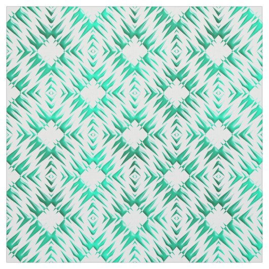 Tissu Modèle turquoise géométrique abstrait (Échantillon)