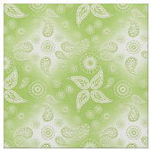 Tissu Modèle vert d'été de Paisley (Fermer)