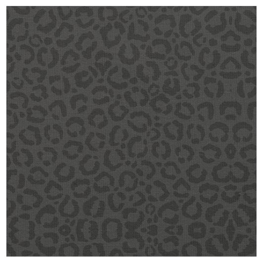 Tissu Modern Minimal Black Leopard Print (Fermer)