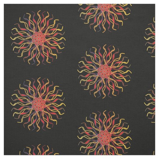 Tissu Modern & Non-traditional Mandala in Multicolored (Échantillon)