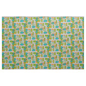 Tissu moderne 17 de conception de demi-lunes de la (Fat Quarter)