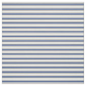 Tissu moderne chic noir, bleu et blanc rayé (Échantillon)