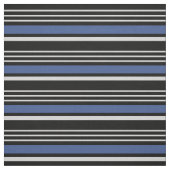 Tissu moderne chic noir, bleu et gris (Échantillon)
