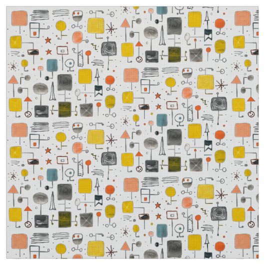 Tissu moderne cool du milieu du siècle (Échantillon)