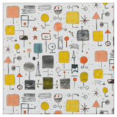 Tissu moderne cool du milieu du siècle (Fermer)